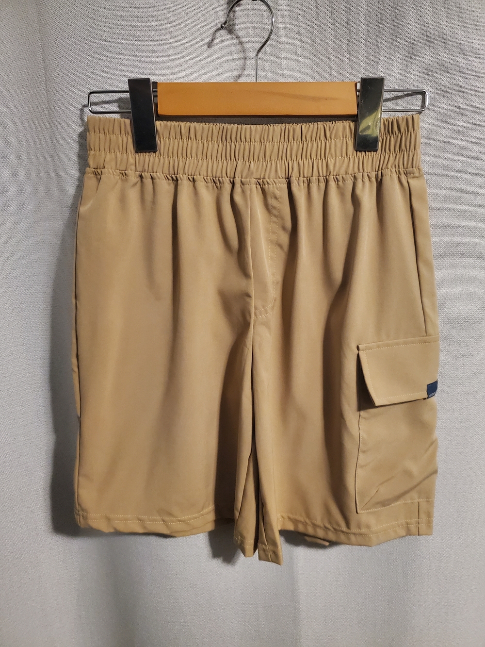 (4/$20) Outdoor Supply Company Women's Elastic Waist Tan Athletic Shorts